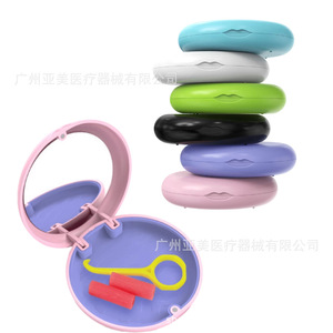 Boîte de rangement portable pour prothèses dentaires, étui invisible magnétique pour prothèses dentaires avec miroir pour appareils dentaires, accessoire de thérapie orale - Product Image 3