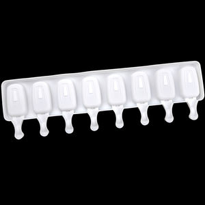 1012 8 trous ellipse gros crème glacée Popsicle moules de qualité alimentaire moule à crème glacée silicone pas estampillé bpa gratuit main faire de la glace <span class=keywords><strong>crea</strong></span> - Product Image 3