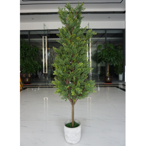 Wholesale <strong>Topiary</strong> <strong>Potted</strong> Plants <strong>Artificial</strong> Thuja/bonsai <strong>Artificial</strong> Cypress <strong>Tree</strong> - Product Image 1