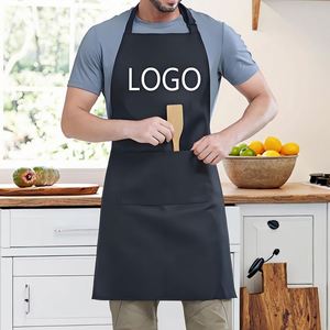 Unisex Cooking Bib <b>Apron</b> Funny Pockets Custom Logo Diy Painting Sublimation Printing Blank Party Appropriate <b>Kitchen</b> - Product Image 1