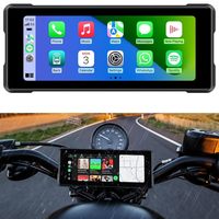 Navigateur sans fil pour moto 6,86 pouces avec CarPlay et Android Auto, caméra embarquée double objectif étanche IPX7, prise en charge ODM/OEM