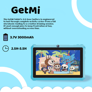 Getmi Lite E77 Bán Chạy Nhất 7-Inch Trẻ Em Máy Tính Bảng PC Xách Tay HD Quad Core 2GB Bộ Nhớ Màu Sắc Hoàn Hảo Giáng Sinh Màu Đen Món Quà Ngày Thứ Sáu - Product Image 3