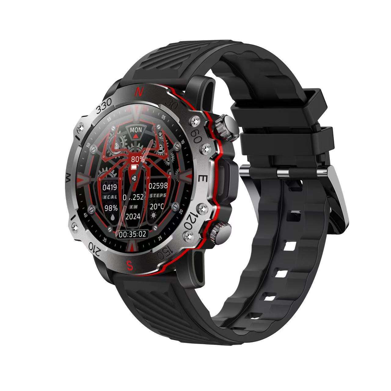 Black silicone strap