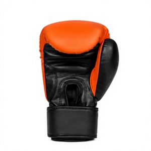 Gants de boxe en PU blancs, à doigts entiers, avec fermeture à lacets, pour adultes - Product Image 1