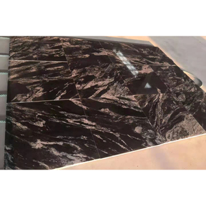 Dalles de granit noir UNION Royal Ballet à veines blanches, écologiques, durables, légères, polies et découpées sur mesure pour revêtement mural - Product Image 5