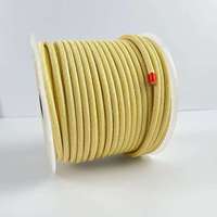Corde en fibre ignifuge élastique à double tressage, résistante aux hautes températures