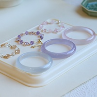 Bracelet en pierre œil de chat cristal blanc naturel avec un fini haut de gamme