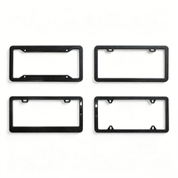 Support de plaque d'immatriculation en fibre de carbone véritable 3K pour moto, cadre de protection en fibre de carbone pour plaque d'immatriculation