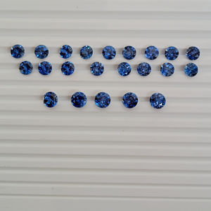 Zafiro Azul Cultivado en Laboratorio, Corte Redondo, Gema Suelta de Calidad Premium para Joyería Fina, para la Elaboración de Joyas - Product Image 3