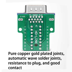 VGA Solderless Quick Connector 16ミリメートルThinner 3 + 9 DB15 Femaleに15ピンPort Terminal Adapter Breakout Board - Product Image 2