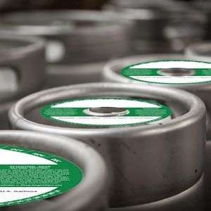 أطواق براميل مخصصة بالجملة بقطر 6.5 و7 بوصة، مصنوعة من الورق المقوى الأبيض C1S بـ12 نقطة، بدون لاصق، مطبوعة كملصقات للبراميل - Product Image 4