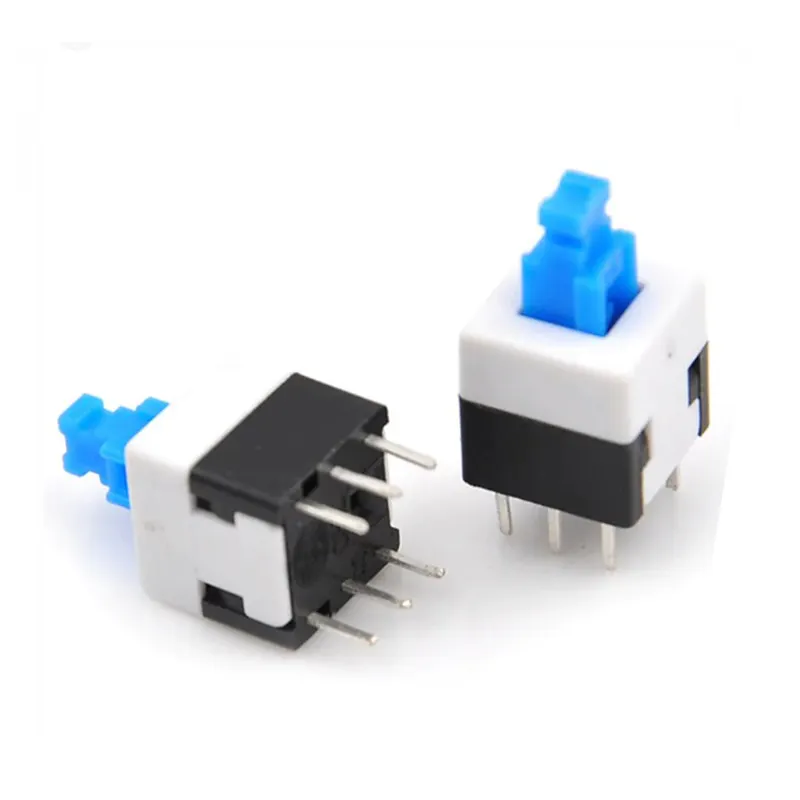 Self-Locking Mounting Tact Tactile Power Micro Push Button Switches 8 x 8 mm Square Push Button Switch