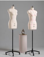 Tailleurs Réglables Vêtements drapés à épingles Mannequins Mannequins Robe Féminine Demi-Corps Mannequins Vente en Gros