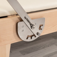 Machine de Pilates Reformer en bois portable et durable de qualité supérieure avec système de tour pour studio et domicile, idéale pour l'exercice du corps entier