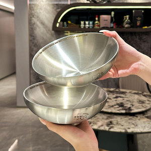 304 Stainless Steel Double Wall Noodle <b>Bowl</b> <b>Large</b> Capacity Anti Scalding Cartoon Design For Household Use - Product Image 2