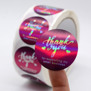 2 oder 1,5 Zoll benutzer definierte Logo Goldfolie Luxus danke Aufkleber Etiketten - Product Image 5