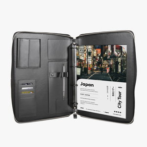 กระเป๋าถือหนังแท้เกรดพรีเมียมนำเข้า พร้อมซิปคู่  แฟ้มเอกสารหนัง PU - Product Image 2