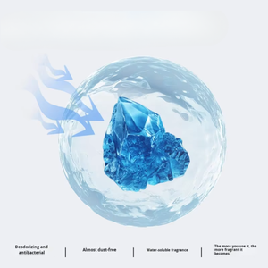 Lettiera per Gatti in Cristalli di Gel di Silice Senza Profumo, Bassa Polvere, Alta Assorbenza, Blocco Rapido dell'Urina, Facile da Pulire per Più Gatti - Product Image 3