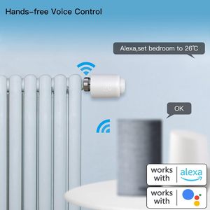Thermostat intelligent ZigBee <span class=keywords><strong>Tuya</strong></span> pour la maison, vanne de radiateur TRV avec contrôle par application, Alexa, Google, nécessite un hub Zigbee - Product Image 5