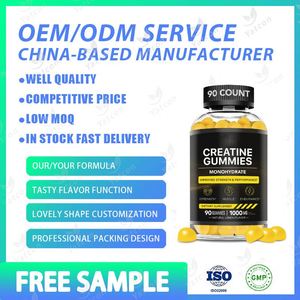 Marca privada 1000 mg Creatina Monohidrato Gomitas Suplemento de nutrición deportiva con sabor a fruta natural Precio al por mayor - Product Image 2