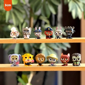 ฟิกเกอร์น่ารักจากซีรีส์ใหม่ ซูโทเปีย จูดี้และนิค ของตกแต่ง DIY เหมาะสำหรับเด็กผู้หญิงเล่นบทบาทสมมติ เกม  ลูกปัดพีวีซี - Product Image 1