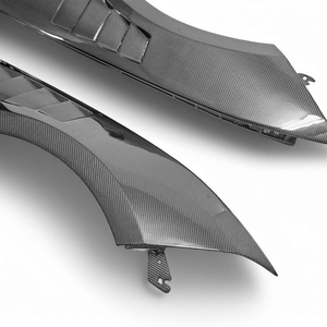 Évent de garde-boue évasé en fibre de carbone de Style AC pour Ford <span class=keywords><strong>Mustang</strong></span> GT Ecoboost Auto Parts 2015-2023 Découpes de crochet de remorquage en nouvel état - Product Image 5