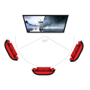 Pantallas de kit de estuche de vuelo y vestido <span class=keywords><strong>80</strong></span> pulgadas 400 pulgadas Pantalla de proyector de plegado rápido se aplica al proyector DLP 3D - Product Image 5