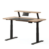 Bureau de travail électrique moderne pour ordinateur, réglable en hauteur, pour personnel, poste de travail assis-debout, table d'étude, mobilier de bureau
