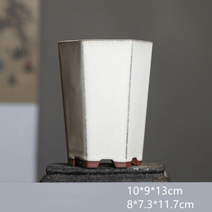 Mini-pot de fleurs en céramique Yixing, pot à bonsaï miniature en poterie rustique, pot de fleurs pour plantes succulentes, offre spéciale en gros - Product Image 3