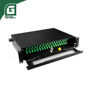 Panneau de brassage fibre optique GETEKnet personnalisable GPON/EPON 12-96 cœurs 19" pour montage en rack 6U avec connecteurs SC/<span class=keywords><strong>LC</strong></span>/APC ODF - Product Image 1