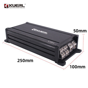 เครื่องขยายเสียงรถยนต์ 4 แชนแนล คูเออร์ล 4x100W คลาส D กำลังขับสูง สำหรับอัพเกรดระบบเสียงรถยนต์ - Product Image 4