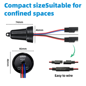 GLC موديل جديد 12 فولت IP67 مفتاح تحكم عن بعد مقاوم للماء RF Hz مفتاح لاسلكي للتحكم في نظام ري العشب - Product Image 5