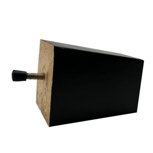 Pieds de canapé en bois d'eucalyptus de forme trapézoïdale, design moderne et simple, de haute qualité, vente en gros d'usine, avec vis M8 (6x8x10 cm) - Product Image 5