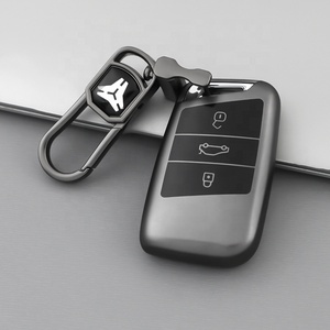 เคสกุญแจรถไทเทเนียมขายดีฝาครอบกุญแจรถฝาครอบป้องกัน TPU สำหรับ <span class=keywords><strong>VW</strong></span> Golf polotiguan Passat Caddy Car - Product Image 2