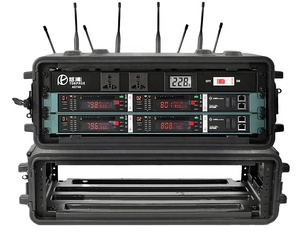 Tùy chỉnh <span class=keywords><strong>4RU</strong></span> PE nhựa 390mm sâu lưu trữ âm thanh mixer trường hợp chuyến bay hộp công cụ & Thiết bị sân khấu khuếch đại Rack OEM hỗ trợ - Product Image 1