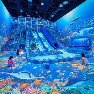 Attrezzatura per Parco Giochi a Tema Castello per Bambini con Piscina di Palline, Scivolo e Area Giochi per Centro Ricreativo Indoor - Product Image 2