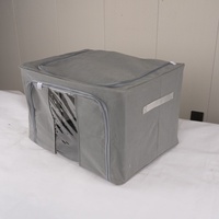 2 paquets de sacs de rangement pliables en tissu non tissé, en acier, pour vêtements, literie, grande capacité, carrés, écologiques, pour le rangement à domicile