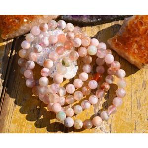 Pulsera de Piedra de Cuarzo de Ágata Flor de Cerezo Natural, la Más Vendida, para Sanación, Reiki y Chakras - Product Image 2