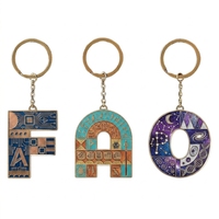 Porte-clés en émail feuille de Monstera tropicale, breloque en métal doré, porte-clés végétal coloré, cadeau tendance pour femmes et filles, vente en gros