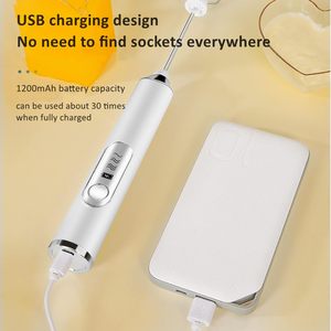 Batidor eléctrico recargable de alta potencia para mezclar leche, café, latte, matcha, chocolate y bebidas cremosas. - Product Image 4