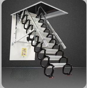 <span class=keywords><strong>Escalera</strong></span> retráctil plegable <span class=keywords><strong>de</strong></span> aleación <span class=keywords><strong>de</strong></span> aluminio para cabina, loft, sótano y ático - Product Image 3