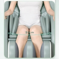 Fauteuil de massage professionnel moderne de luxe 4D Shiatsu à gravité zéro, entièrement en cuir PU, avec chauffage et commande vocale intelligente