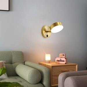 Diseño redondo moderno Dormitorio cabecera lectura Punto pasillo Espejo de inodoro foco LED frontal - Product Image 2