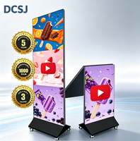Pantalla LED Plegable Impermeable GOB P1.2 P1.5 P1.8 P2.5, Banner Digital Interior Plug & Play para Tiendas