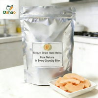 Dahao 1kg FD Cantaloup en tranches, melon Hami lyophilisé pour ingrédients de pâtisserie, collation instantanée, emballage en vrac