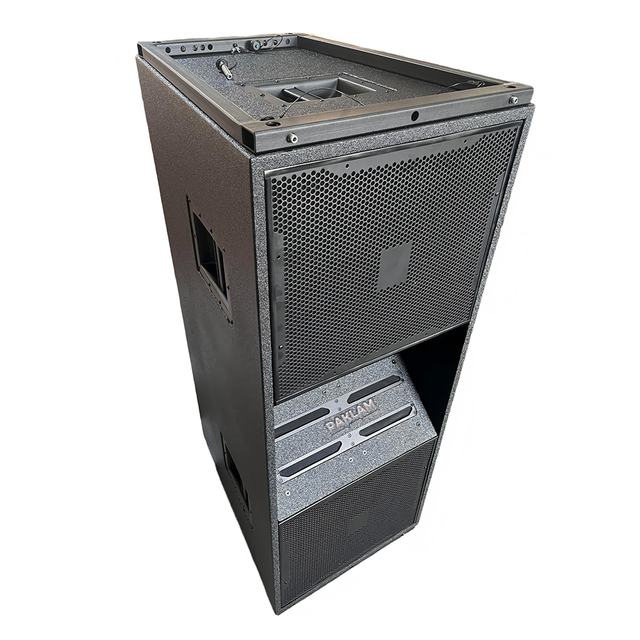 PAKLAM Professional Dual 15 Inch 3-Way Line Array Speaker Empty Cabinet Box Waterproof Outdoor Stage Audio Sound System