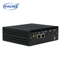 Micro-pare-feu sans ventilateur le plus populaire N5095 Quad-Core Win/Linux DDR4 HD Dual-Com RS232 Mini PC de bureau pour la sécurité du réseau Iot