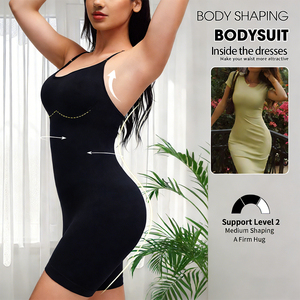 Body Moldeador Transpirable 3 en 1 para Mujer Talla Grande, con Copas <span class=keywords><strong>3D</strong></span> Extraíbles, Efecto Levanta Glúteos, Tirantes Ajustables, Moldeado Medio - Product Image 5