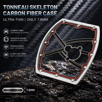 Montre de luxe Sapphire Mirror Hollow Skeleton Tonneau 6702, ultra-fine 7,8 mm, montre de sport décontractée pour homme, montre de mode