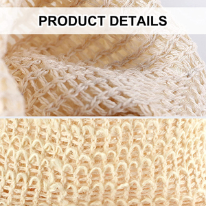 Custom Exfoliating Foaming <b>Net</b> <b>Mesh</b> Soap Bag Natural Sisal Soap Saver Bag Pouch for Shower - Product Image 5
